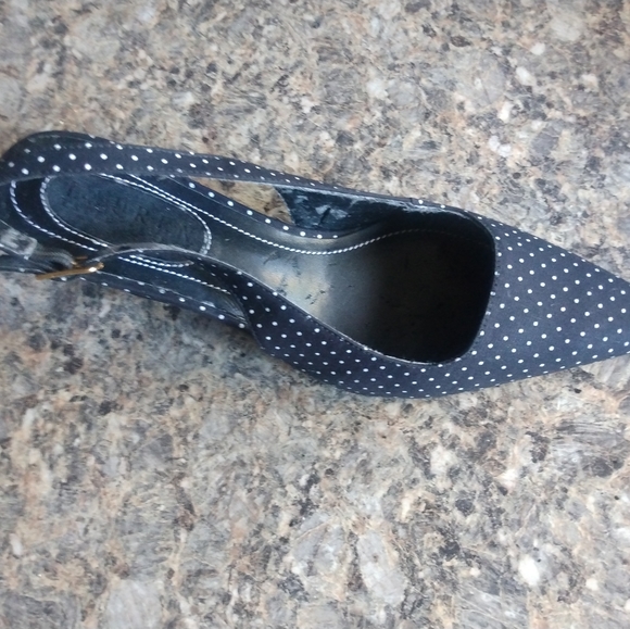 Ralph Lauren Women New Pokla-Dot Kitten Heel Pointed-Toe Pumps Size 6.5B (61) - Picture 10 of 11